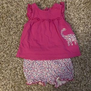 Carter’s floral dinosaur set